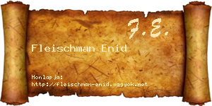 Fleischman Enid névjegykártya